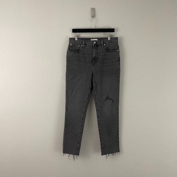 Madewell The Perfect Vintage Jean in Cosner Wash Knee Rip Edition Size 30 - Picture 1 of 7